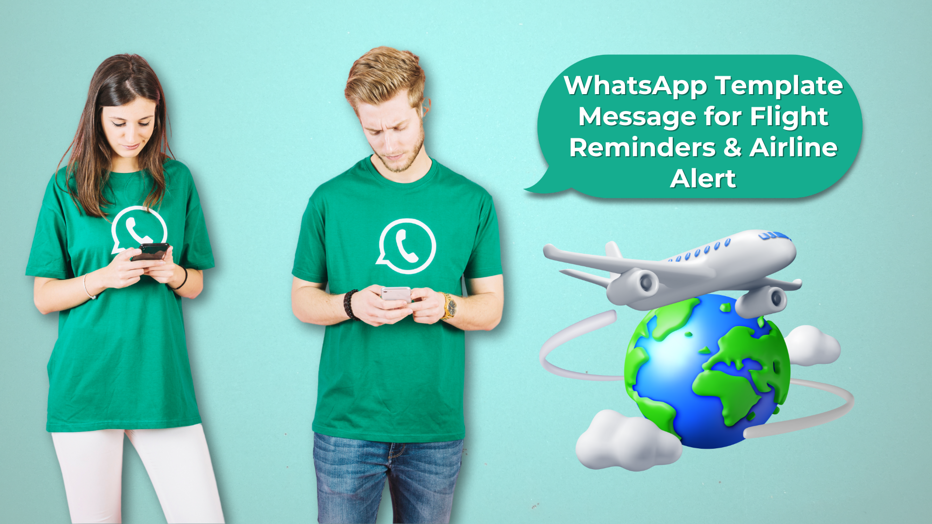 WhatsApp Template Message for Flight Reminders and Airline Alert